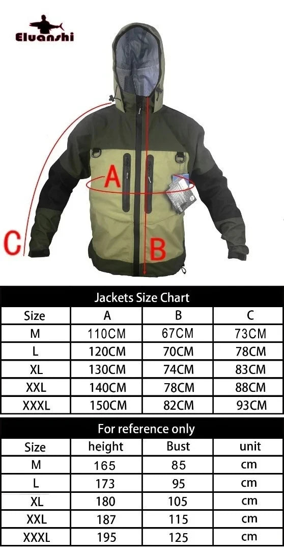 Pro Waterproof Wading Jacket - Gore-Tex Fishing & Hunting Gear