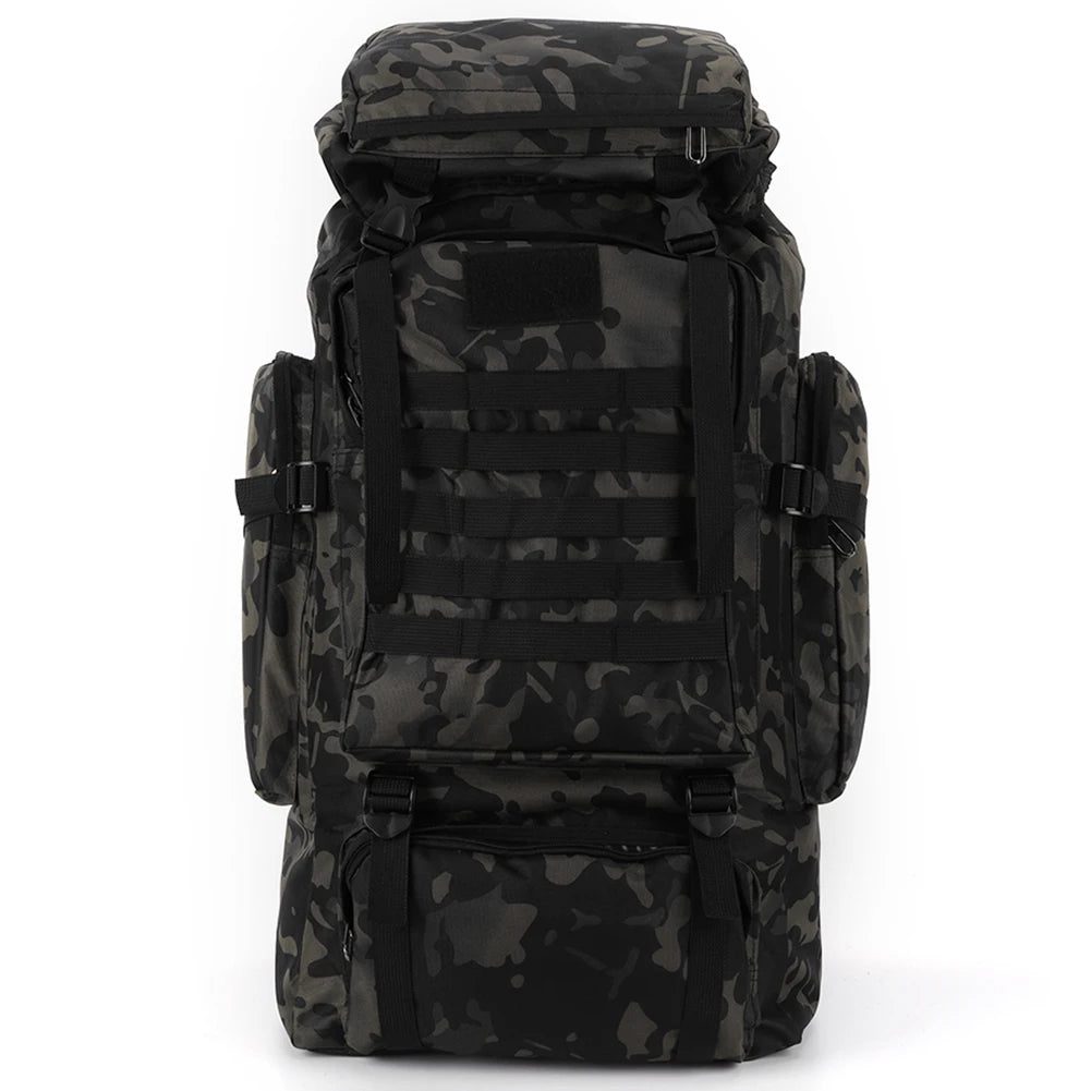 80L Waterproof Tactical Backpack - Military Grade MOLLE Hiking Rucksack