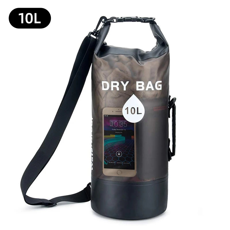Waterproof Dry Bag 10L 20L Storage Pack Pouch For Swimming Trekking Rafting Boating Kayaking Rafting Drybags Backpack XD117Y