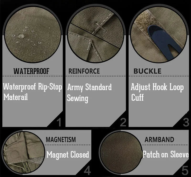 M65 Tactical Field Jacket - Military Waterproof Combat Coat