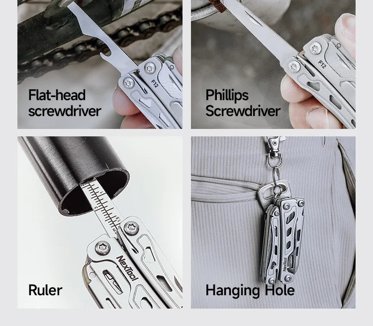 NexTool F12 Keychain Multi-Tool - 13-in-1 EDC