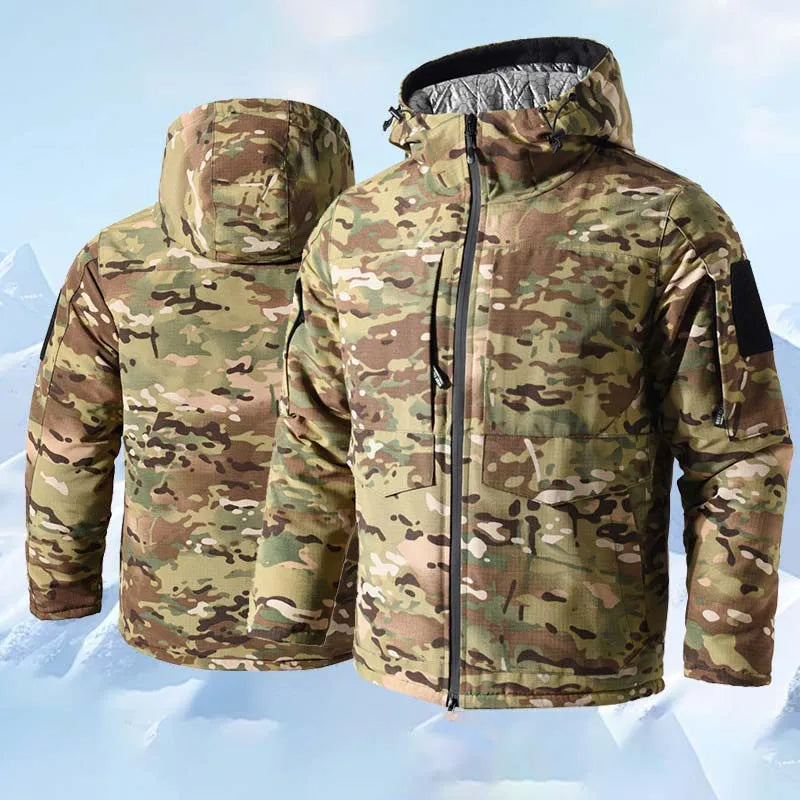 M65 Winter Parkas Men Tactical Jackets –30℃ Camo Heating Military Jacket Warm Hooded Hunting Coats Windbreaker Multicam Thermal