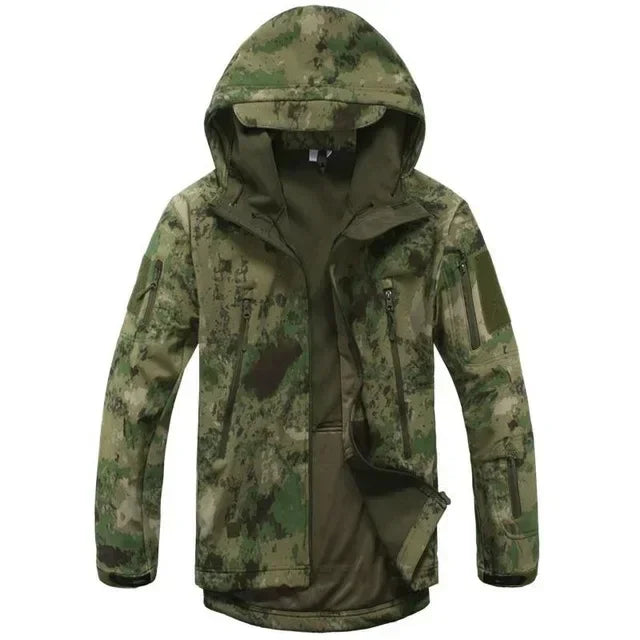 Hiking Jackets Camouflage Hunting Tactical Jacket Autumn Winter Shark Skin Soft Shell Waterproof Jacket Windbreaker