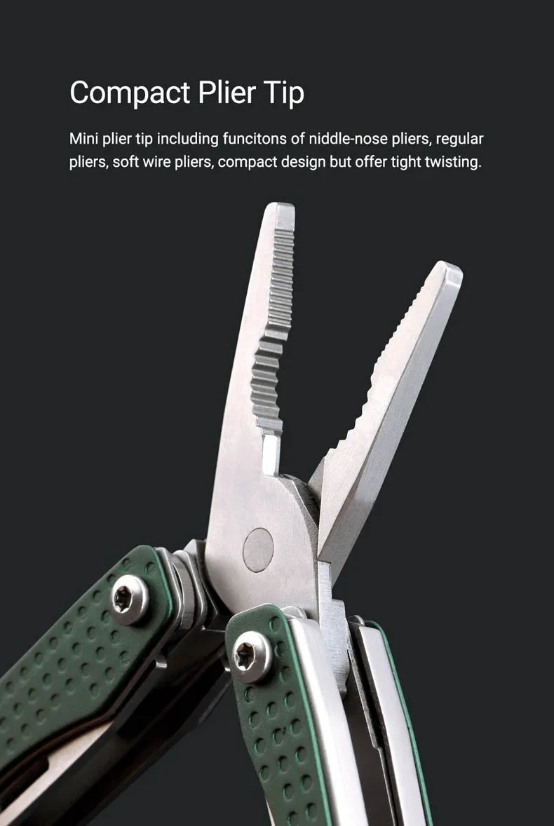 NexTool Mini Flagship Multitool 10 in 1 Mini Pocket Knife EDC Keychain Multi Tool Folding Pliers Scissors Bottle Opener