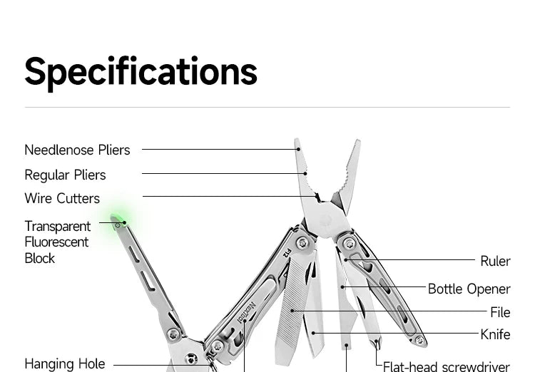 NexTool F12 Keychain Multi-Tool - 13-in-1 EDC