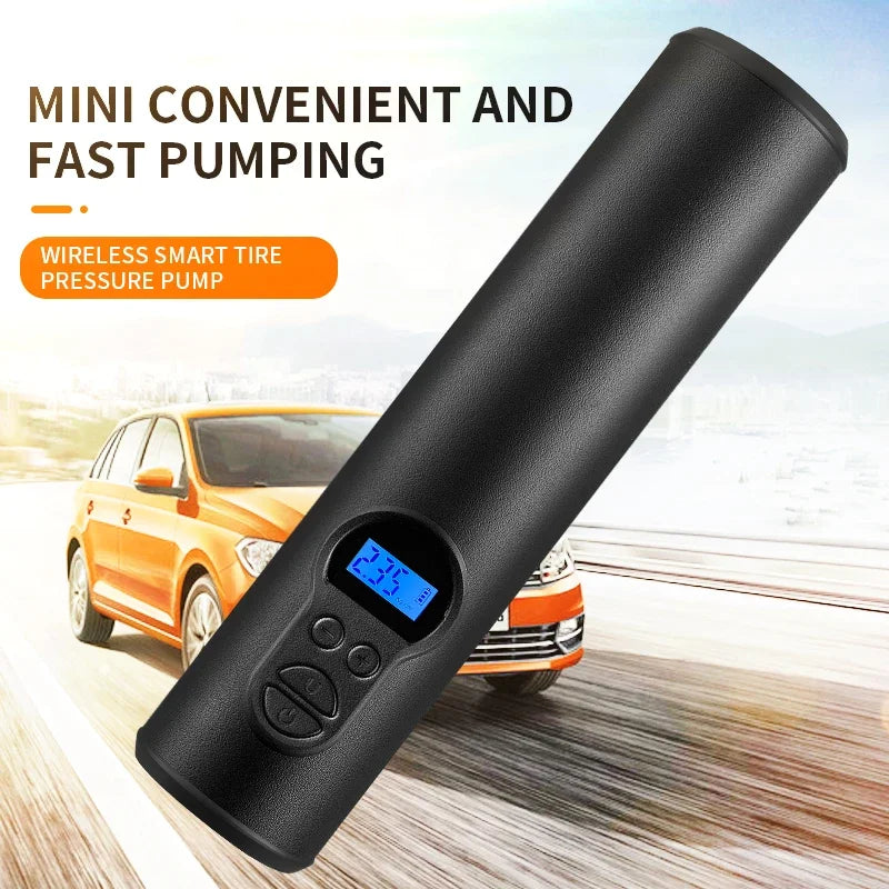 Car Wireless Electric Air Pump Portable Wired/Wireless Digital Touch Air Compressor 150PSI Suitable for Car Motorcycle Inflation