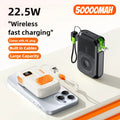 22.5W Magnetic Power Bank 100000mAh Wireless Fast Charging with Plug Phone Holder Portable Charger for IPhone Magsafe Powerbank