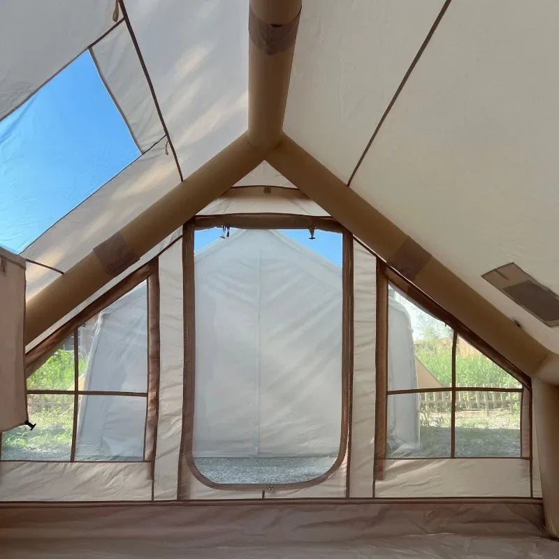 Auto-Inflate Camping Tent - 3-5 Person Waterproof Shelter with Instant Setup