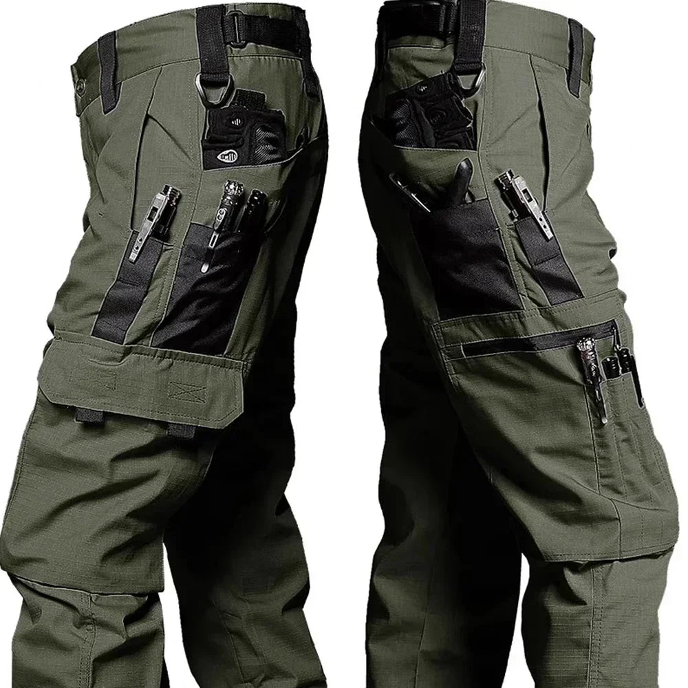 Outdoor Tactical Sets Men Wear-resistant Hunting Uniform Sweatshirt+Multi-pocket Cargo Pant 2 Pcs Suits Hiking Combat Set