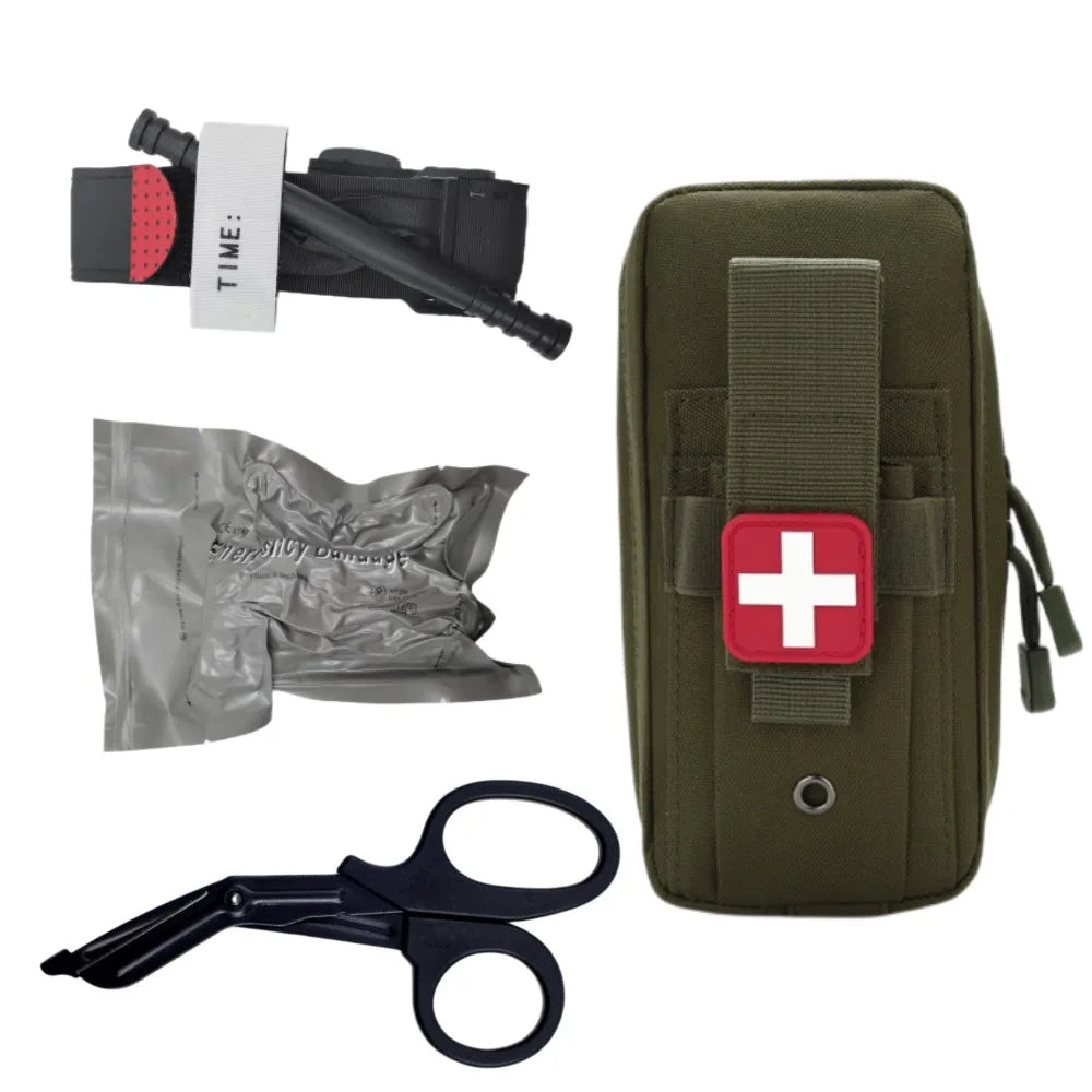 Emergency Trauma First Aid Kit – Tourniquet, Bandages & Outdoor Survival Gear