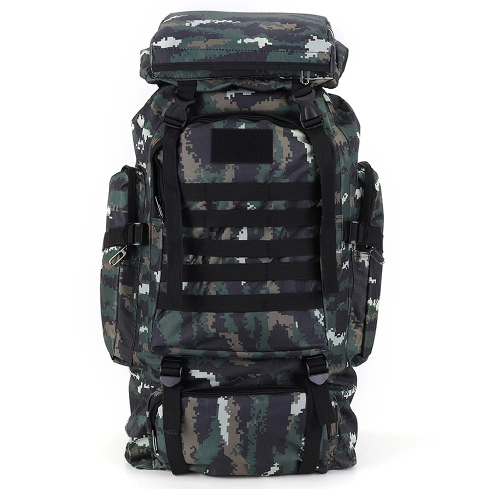 80L Waterproof Tactical Backpack - Military Grade MOLLE Hiking Rucksack
