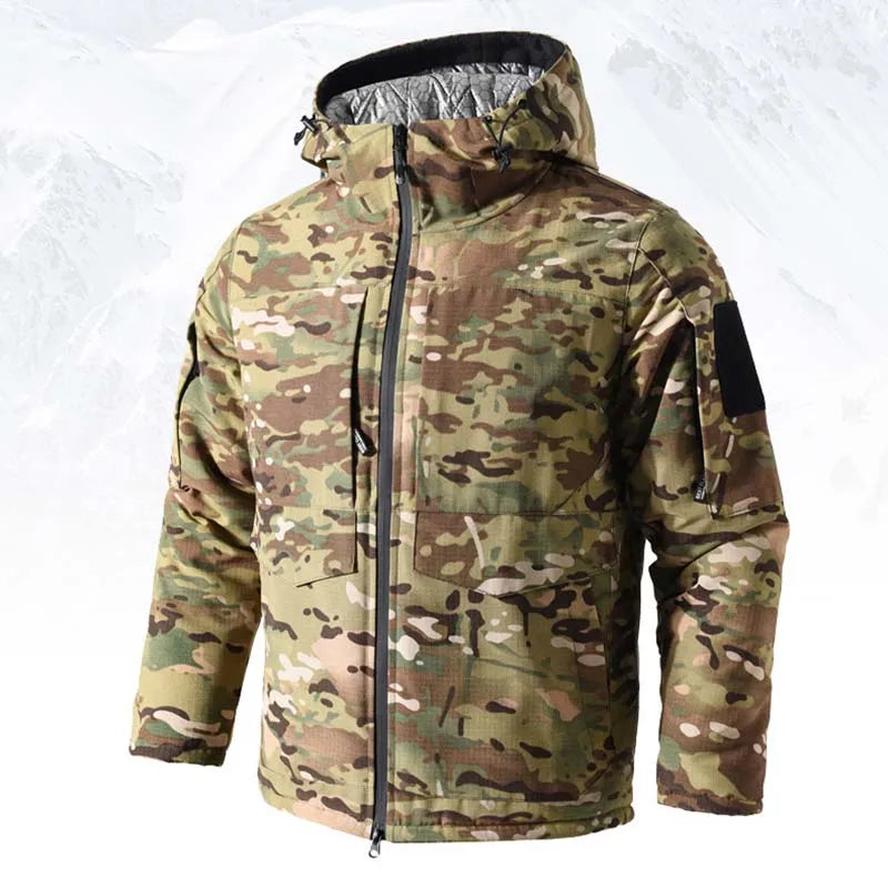 M65 Winter Parkas Men Tactical Jackets –30℃ Camo Heating Military Jacket Warm Hooded Hunting Coats Windbreaker Multicam Thermal