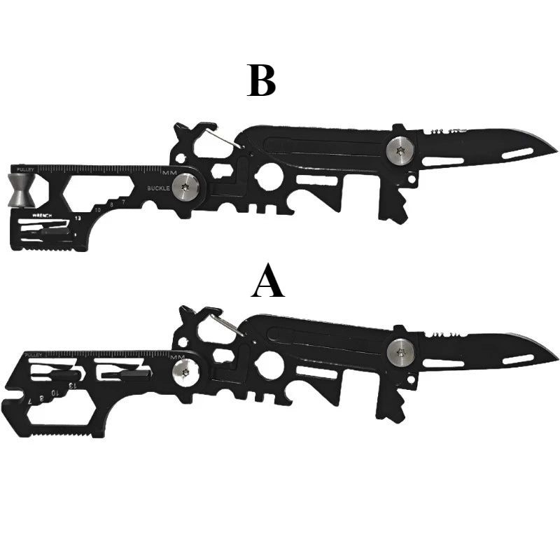 Multifunctional Outdoor Tool Combination Card Folding Molle Scissor Army Knife Mini Bicycle Repair EDC Camping Gear Equipment