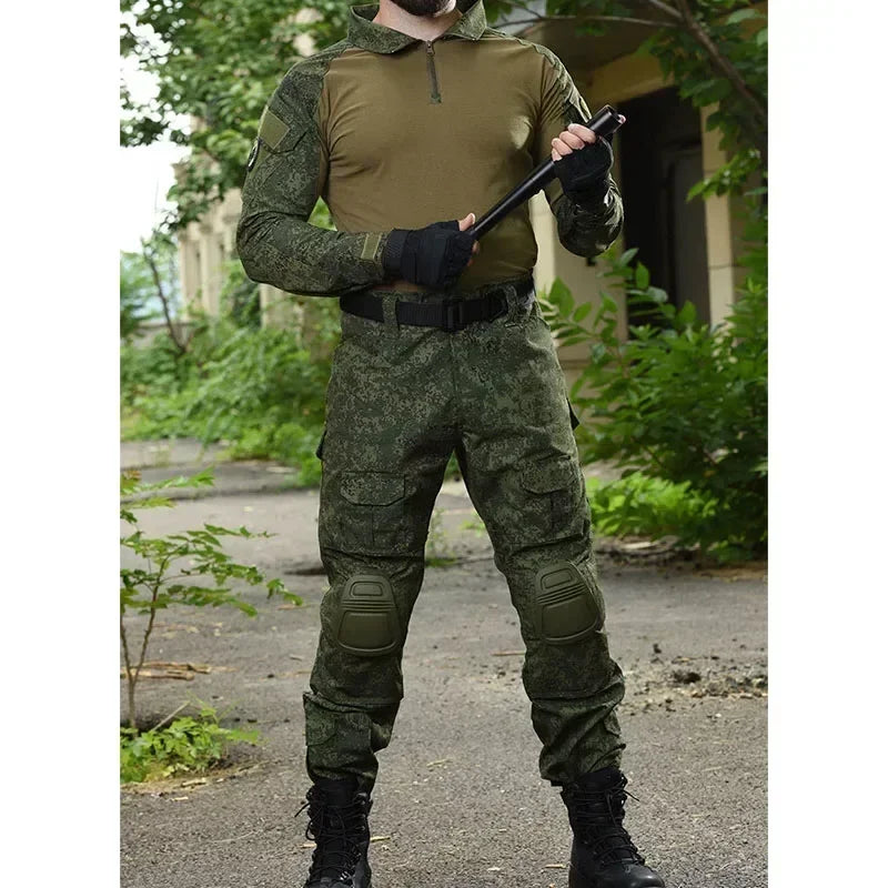 Military Tactical Uniform Set - Combat Shirt & Cargo Pants