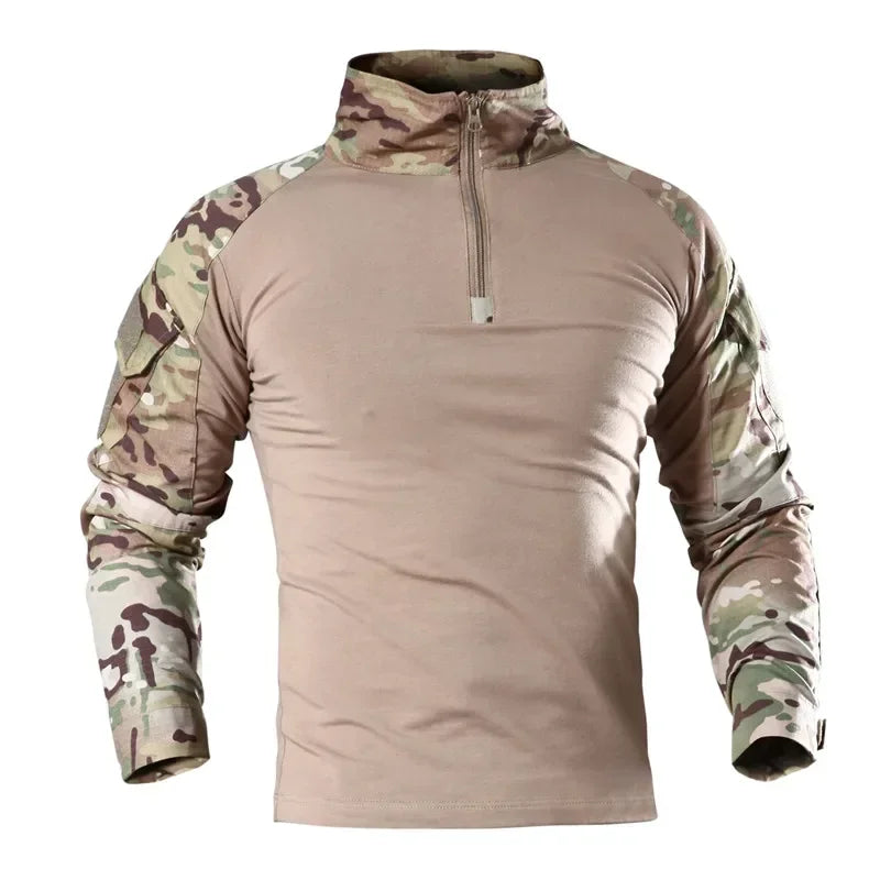 Tactical Combat Shirt - Military-Grade Camo Uniform Top