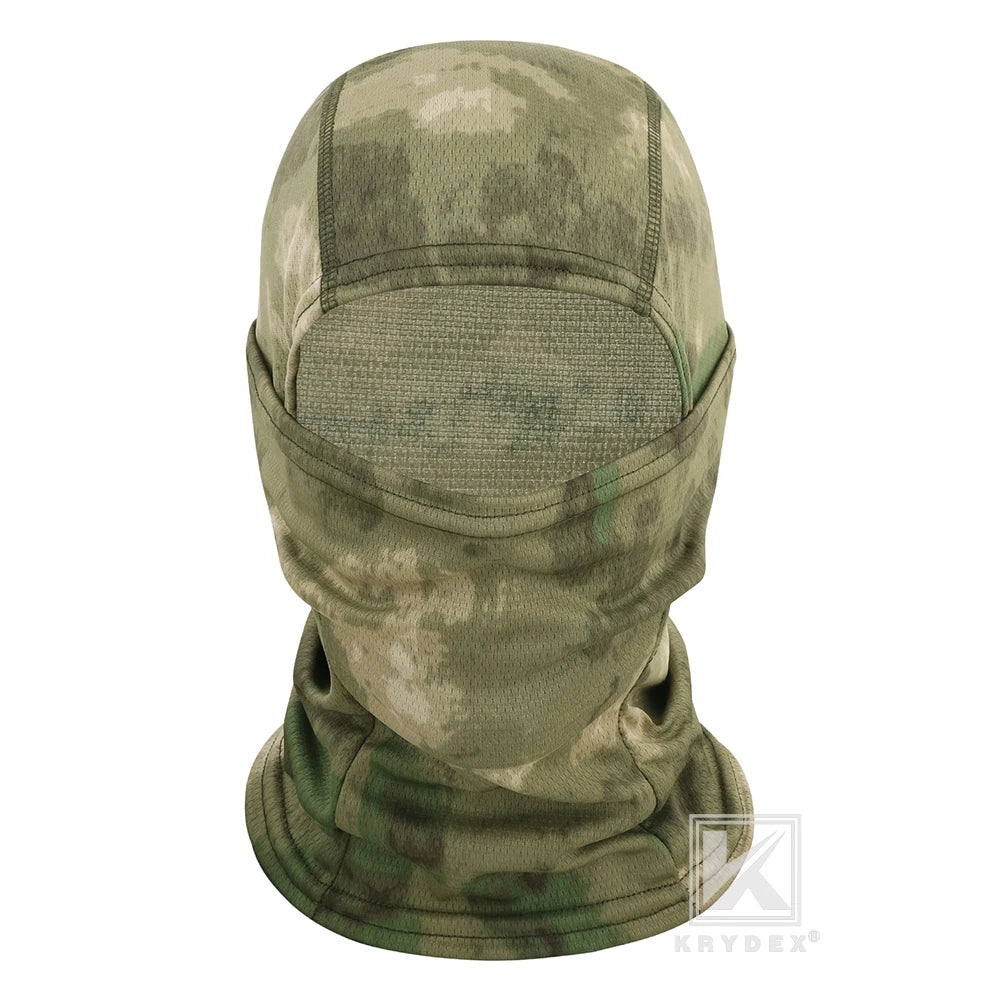KRYDEX Tactical Face Mask Balaclava Camouflage Full Head Wrap Quick Dry Neck Gaiter UV Protection Hood for Cycling, Hiking