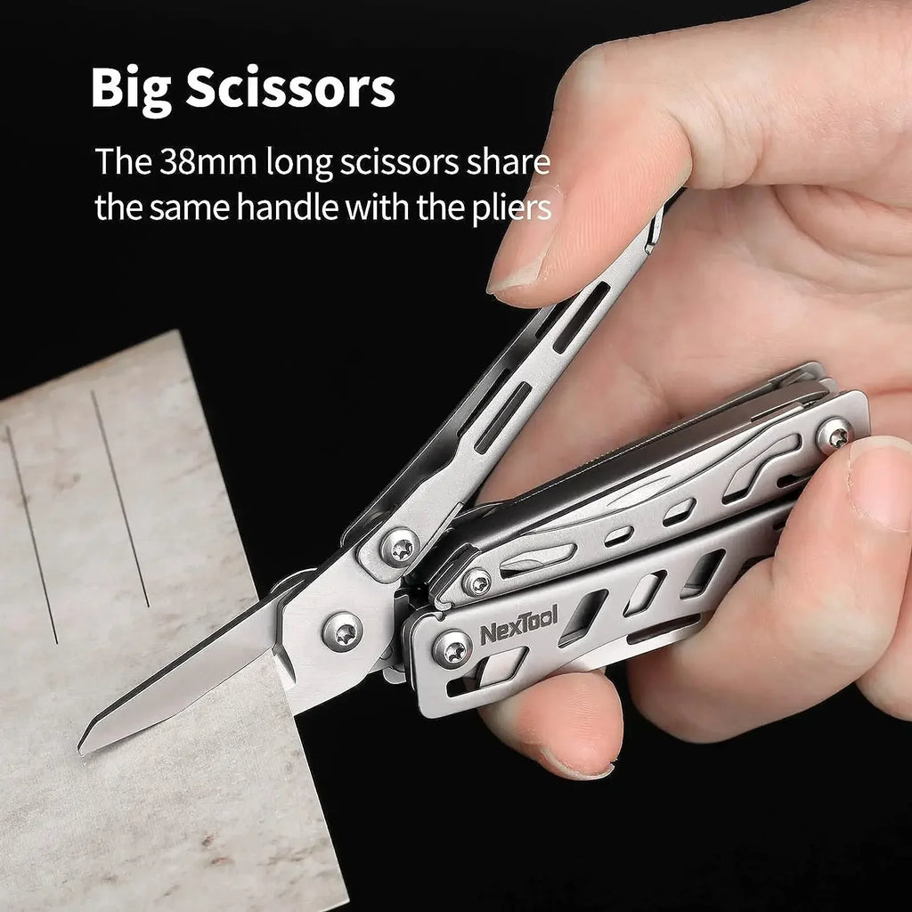 NexTool Mini Flagship Multitool 10 in 1 Mini Pocket Knife EDC Keychain Multi Tool Folding Pliers Scissors Bottle Opener