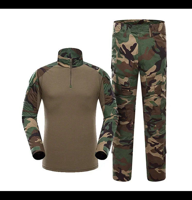 Tactical Uniform Milit Outdoor Camouflage Sets. available in Suit Combat Shirts Pants Men Training  Hunting Clothes Sets