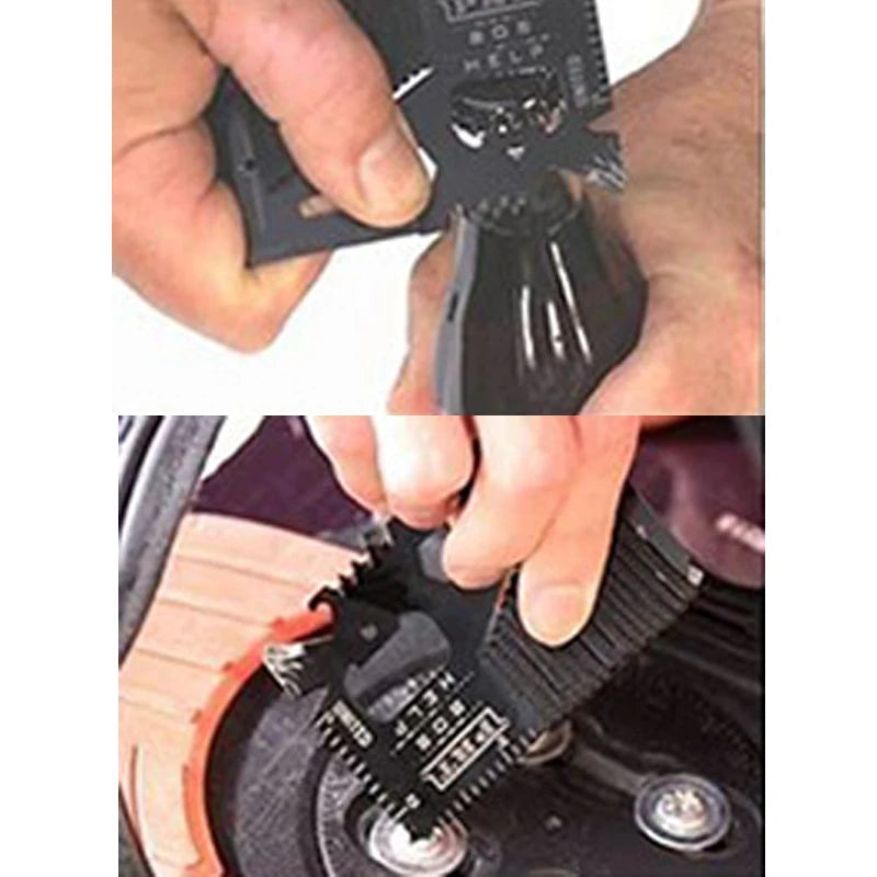 Credit Card Multitool, Lever Gear Toolcard, Pocket Tool  with Bottle Opener, Various Measuring Tools, for Outdoor, Hiking, Men.