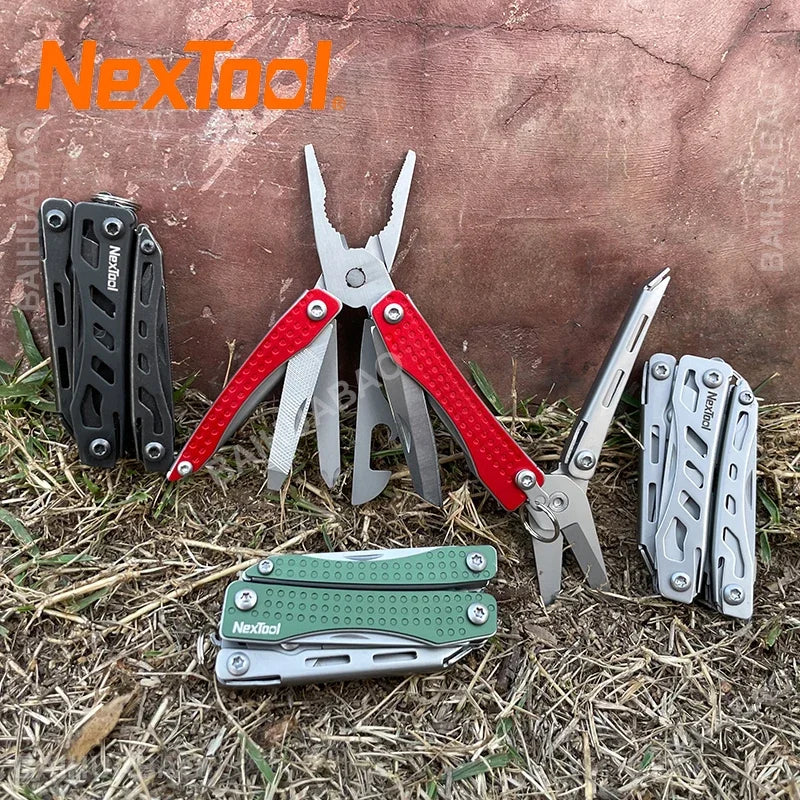 NexTool Mini Flagship Multitool 10 in 1 Mini Pocket Knife EDC Keychain Multi Tool Folding Pliers Scissors Bottle Opener