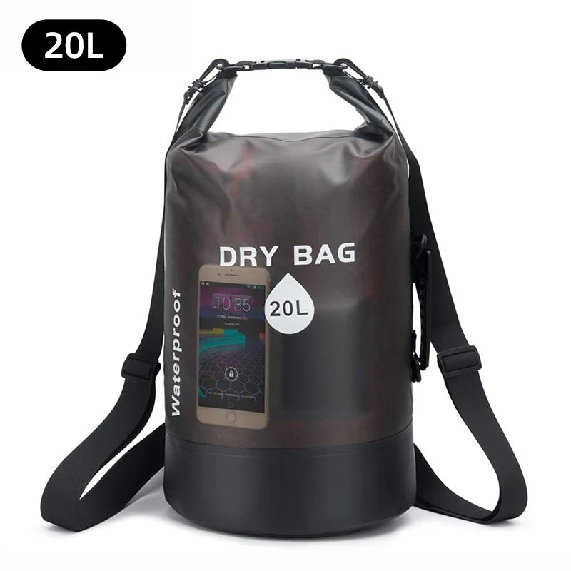 Waterproof Dry Bag 10L 20L Storage Pack Pouch For Swimming Trekking Rafting Boating Kayaking Rafting Drybags Backpack XD117Y