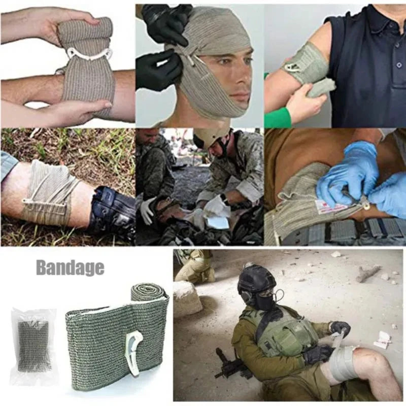 Emergency Trauma First Aid Kit – Tourniquet, Bandages & Outdoor Survival Gear