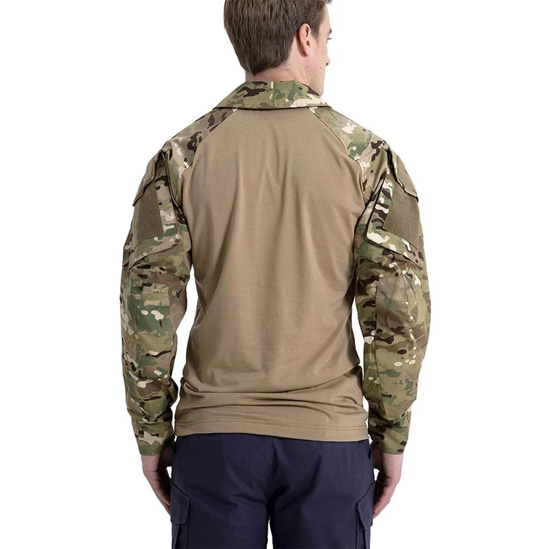 Tactical Combat Shirt - Military-Grade Camo Uniform Top