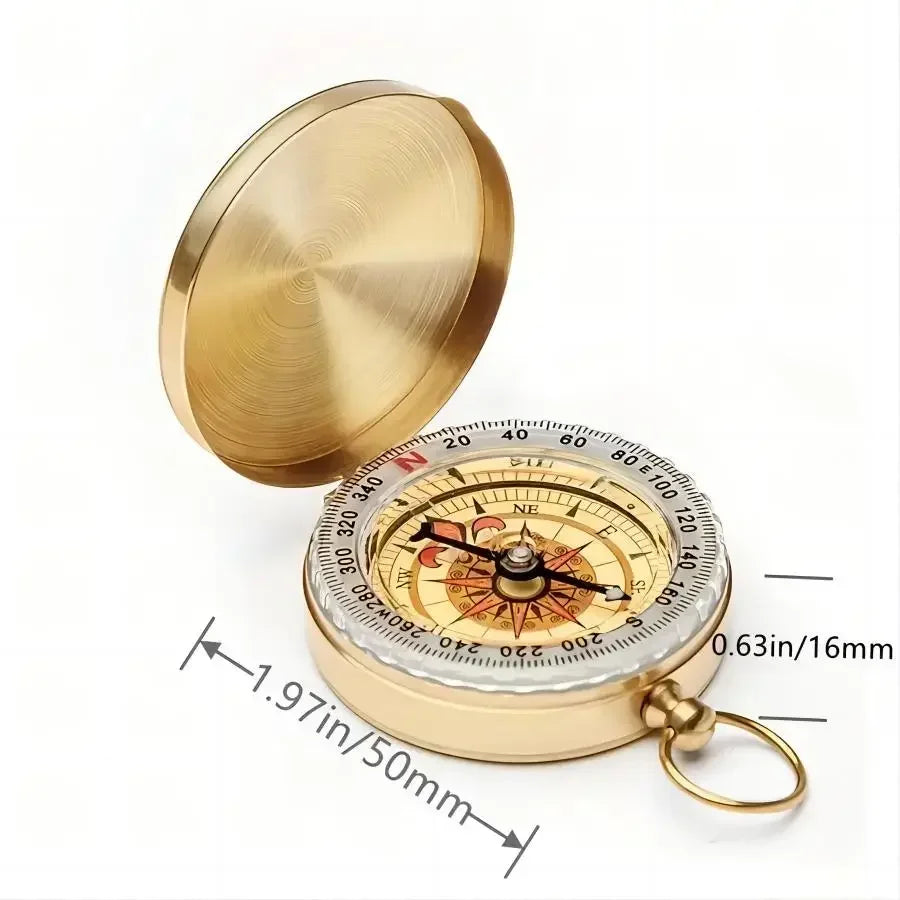 Metal Pocket Compass – Luminous Outdoor Camping & Hiking, Survival Compass
