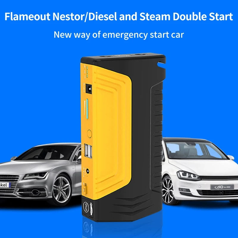 Car Jump Starter 12V 16800mAh Power Bank Portable Car Starting Device Booster Charger Emergency Car Battery Jumpstarter