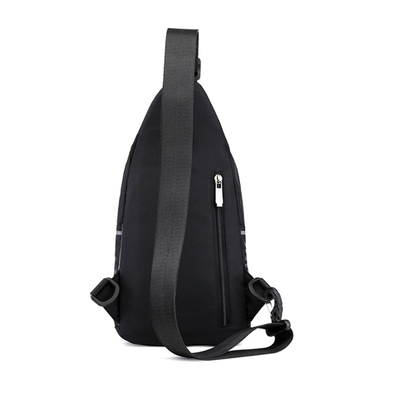Bolso bandolera de nailon para hombre, mochila pequeña tipo mensajero, mochila de viaje informal, bolso de hombro tipo bandolera