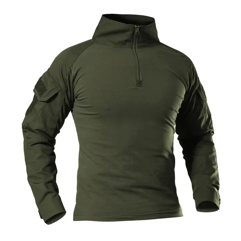 Tactical Combat Shirt - Military-Grade Camo Uniform Top