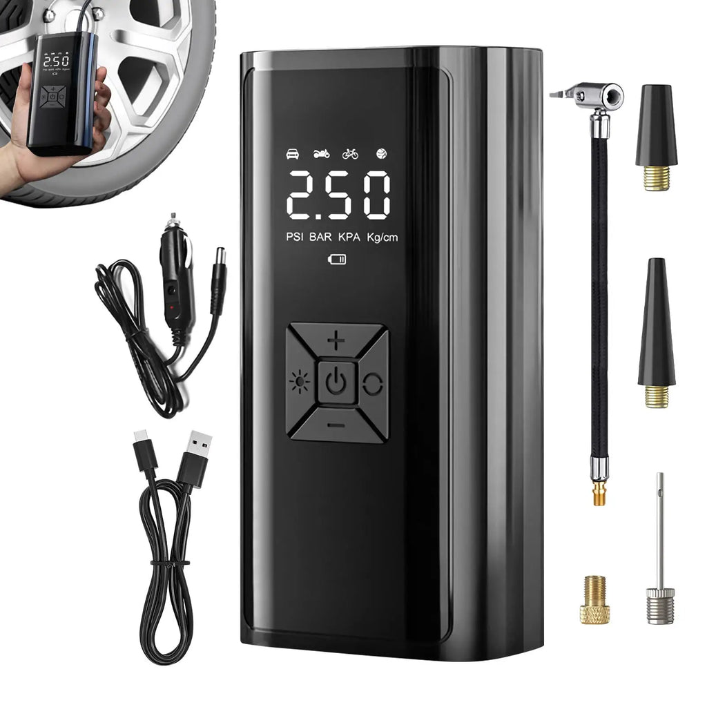 Wireless Air Pump Portable Electric Tire Inflator For Car Bicycle Motorcycle Mini Air Compressor Tire Air Injector