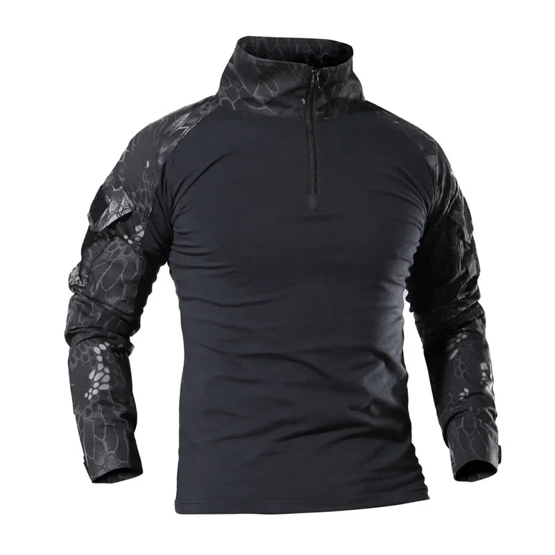 Tactical Combat Shirt - Military-Grade Camo Uniform Top