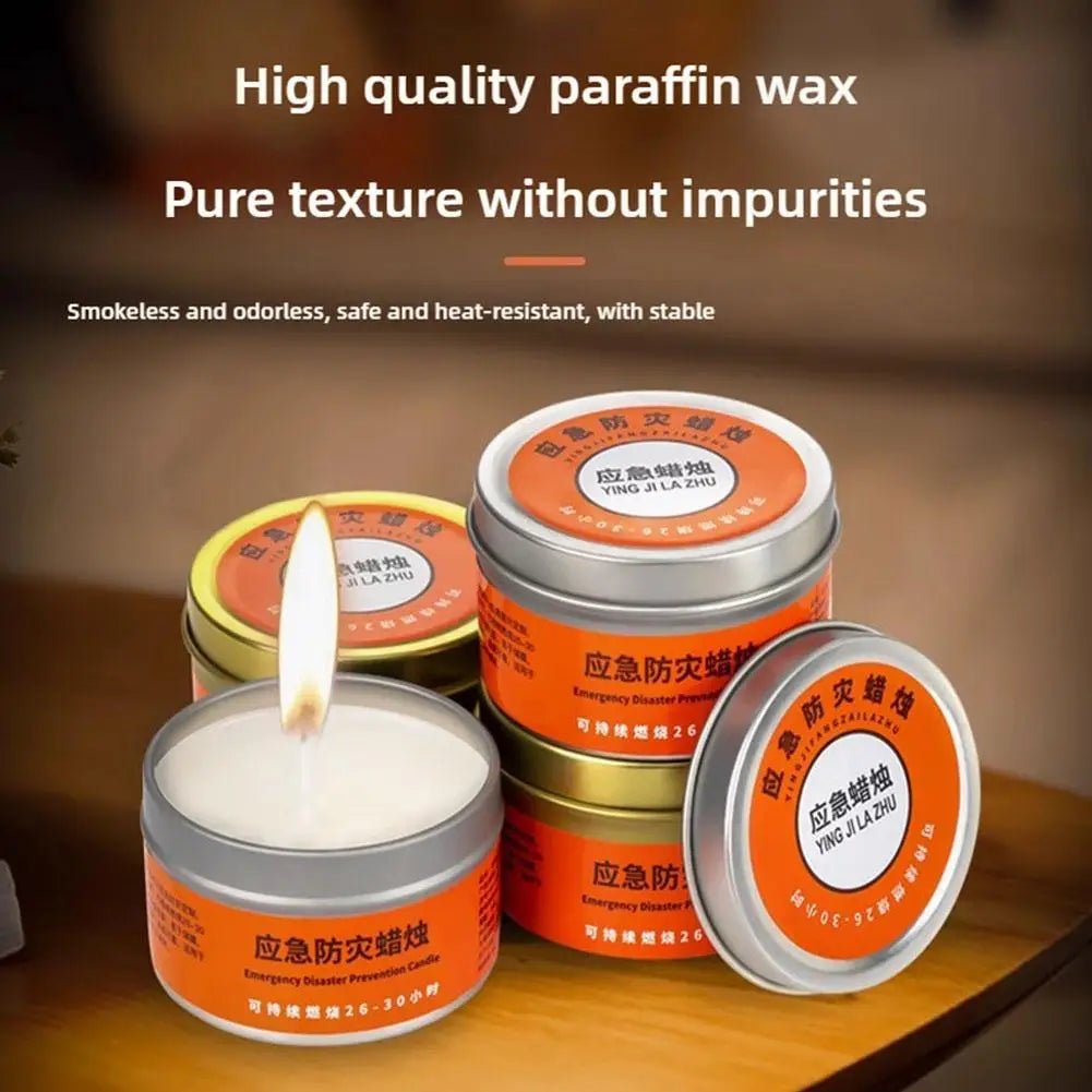 Emergency Survival Candle, 30 Hour Long Burning Windproof Candle for Power Outage, Essential for Home Earthquake Kit & Emergency