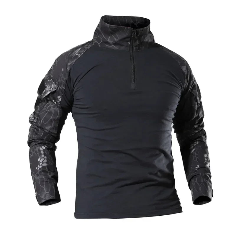 Tactical Combat Shirt - Military-Grade Camo Uniform Top