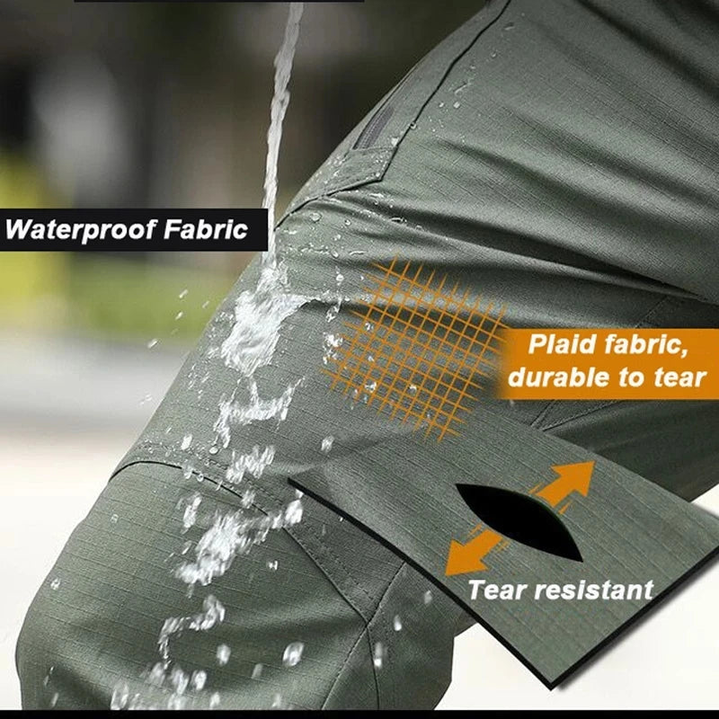 Tactical Waterproof Cargo Pants - Military Multi-Pocket Combat Trousers