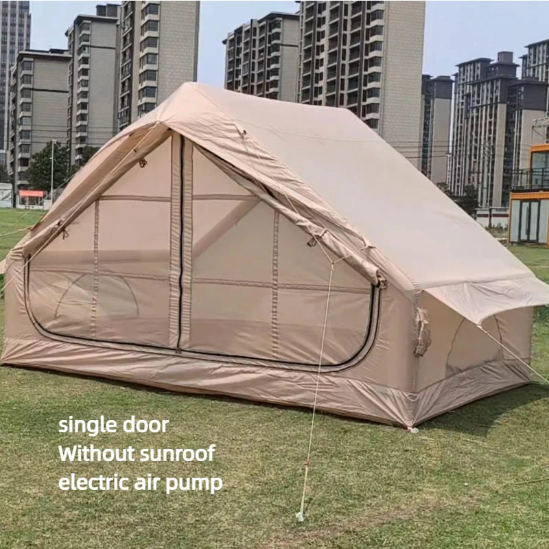 Auto-Inflate Camping Tent - 3-5 Person Waterproof Shelter with Instant Setup