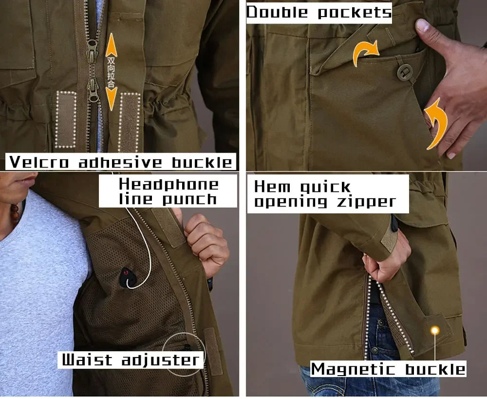 M65 Tactical Field Jacket - Military Waterproof Combat Coat