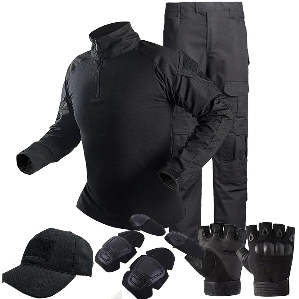 Tactical Uniform Milit Outdoor Camouflage Sets. available in Suit Combat Shirts Pants Men Training  Hunting Clothes Sets