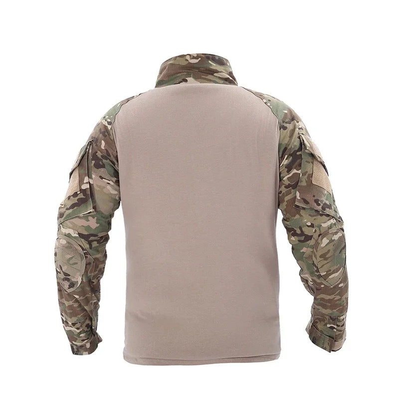 Tactical Combat Shirt - Military-Grade Camo Uniform Top