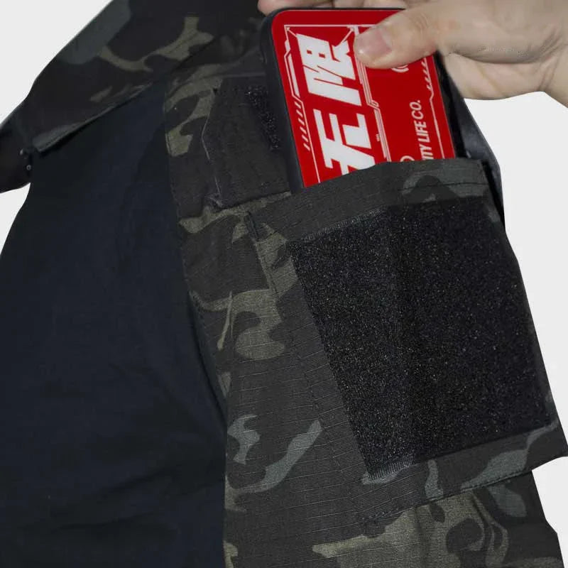 Tactical Combat Shirt - Military-Grade Camo Uniform Top