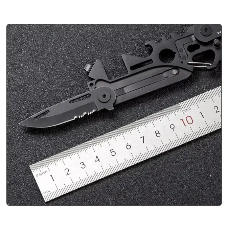 Multifunctional Outdoor Tool Combination Card Folding Molle Scissor Army Knife Mini Bicycle Repair EDC Camping Gear Equipment