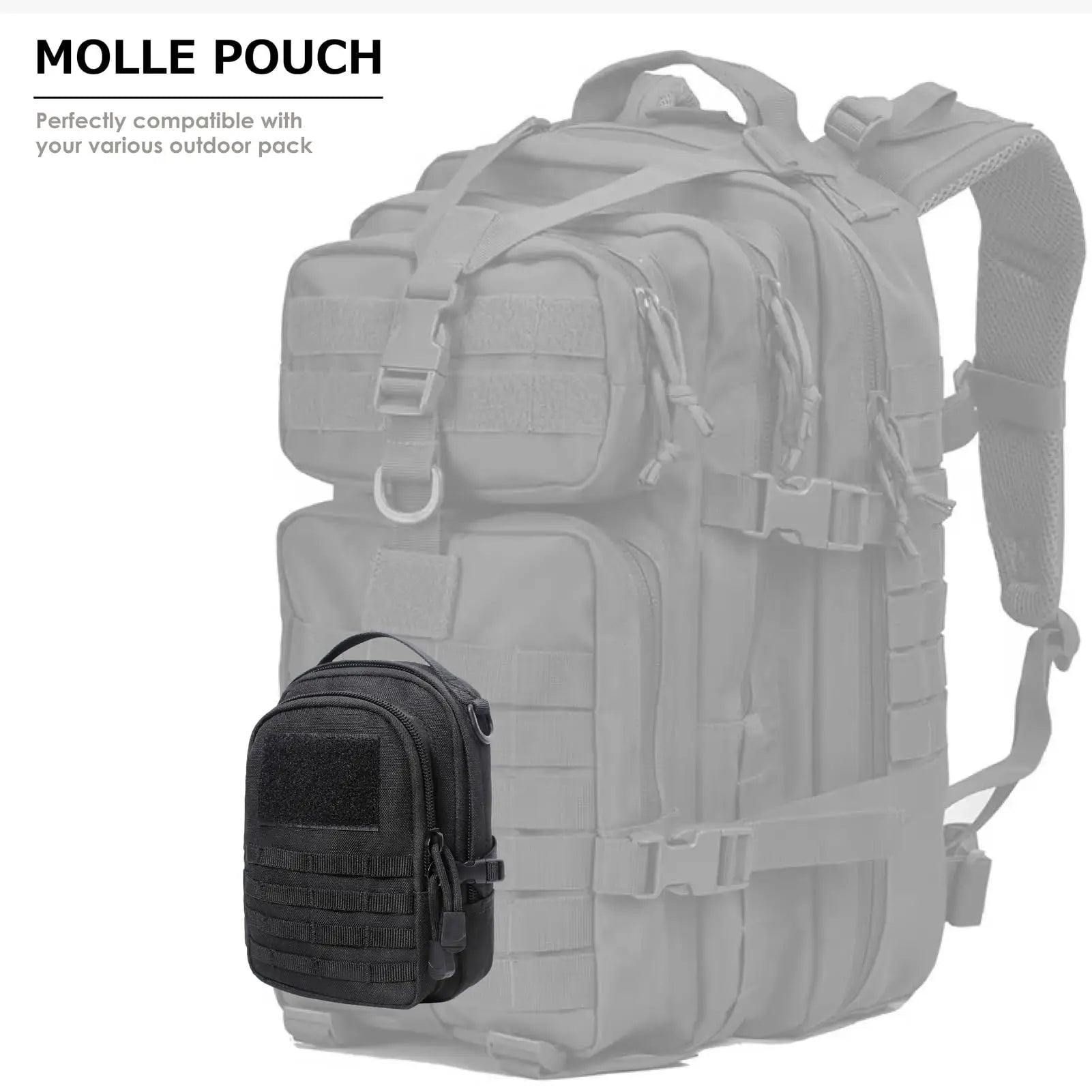 Tactical MOLLE EDC Pouch - Compact Operator Utility Bag