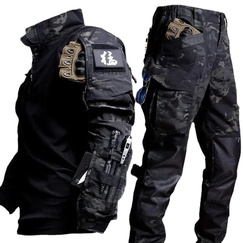 Tactical Suit Men Hunting ClothesMilitary Uniform Assault Hiking Shirts Special Forces Sets Outdoor Pants