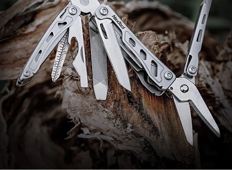 NexTool Mini Flagship F12 Multitool 13-in-1 Keychain Multitool with Serrated Scissors Upgraded 80Cr14Mov Steel EDC Multi Tool