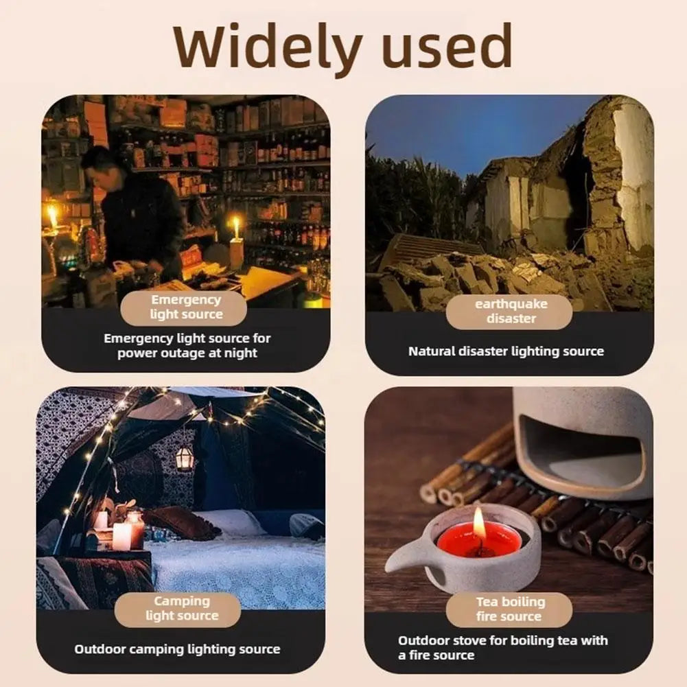 Emergency Survival Candle, 30 Hour Long Burning Windproof Candle for Power Outage, Essential for Home Earthquake Kit & Emergency