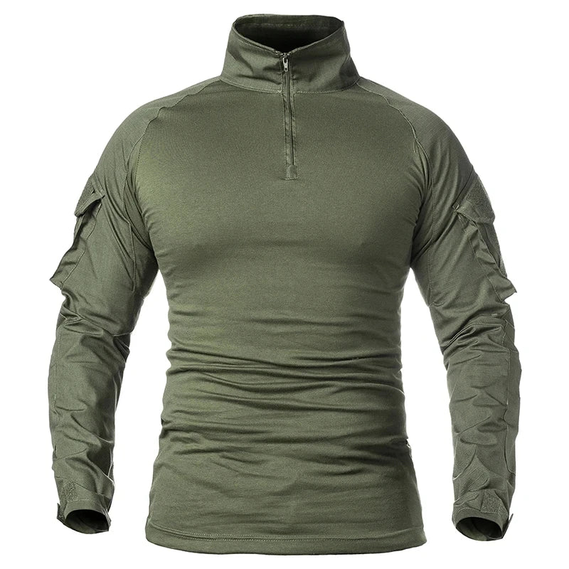 Tactical Combat Shirt - Military-Grade Camo Uniform Top