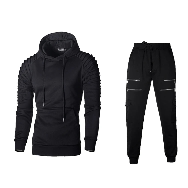Tactical Performance Hoodie Set - Military-Style Training Gear