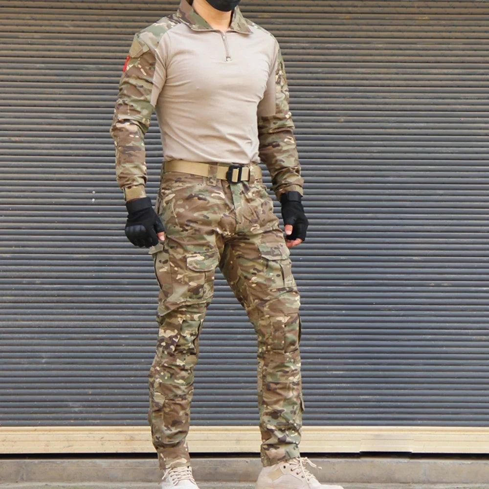 Tactical Uniform Milit Outdoor Camouflage Sets. available in Suit Combat Shirts Pants Men Training  Hunting Clothes Sets