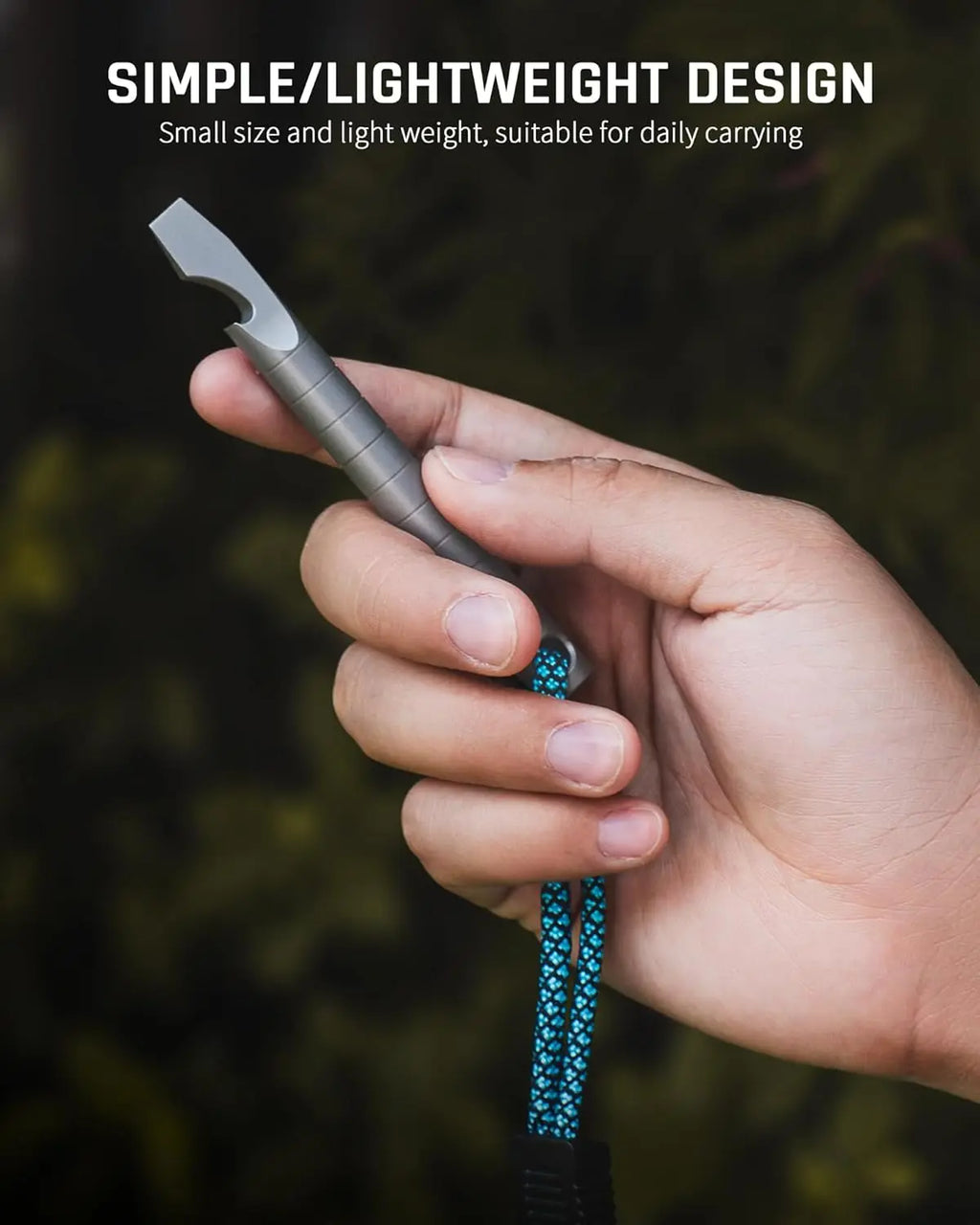 Keychain Pry Bar, Titanium Mini EDC Prybar/safety Multitool with Bottle Opener, Pocket Small Keychain Tools for Every Day Carry(Mini)